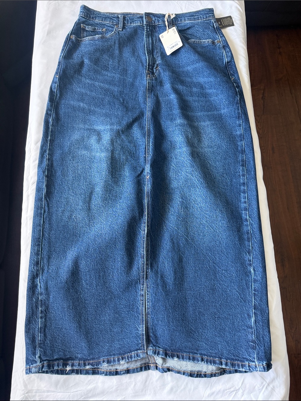 a.n.a Light Blue Denim Skirt